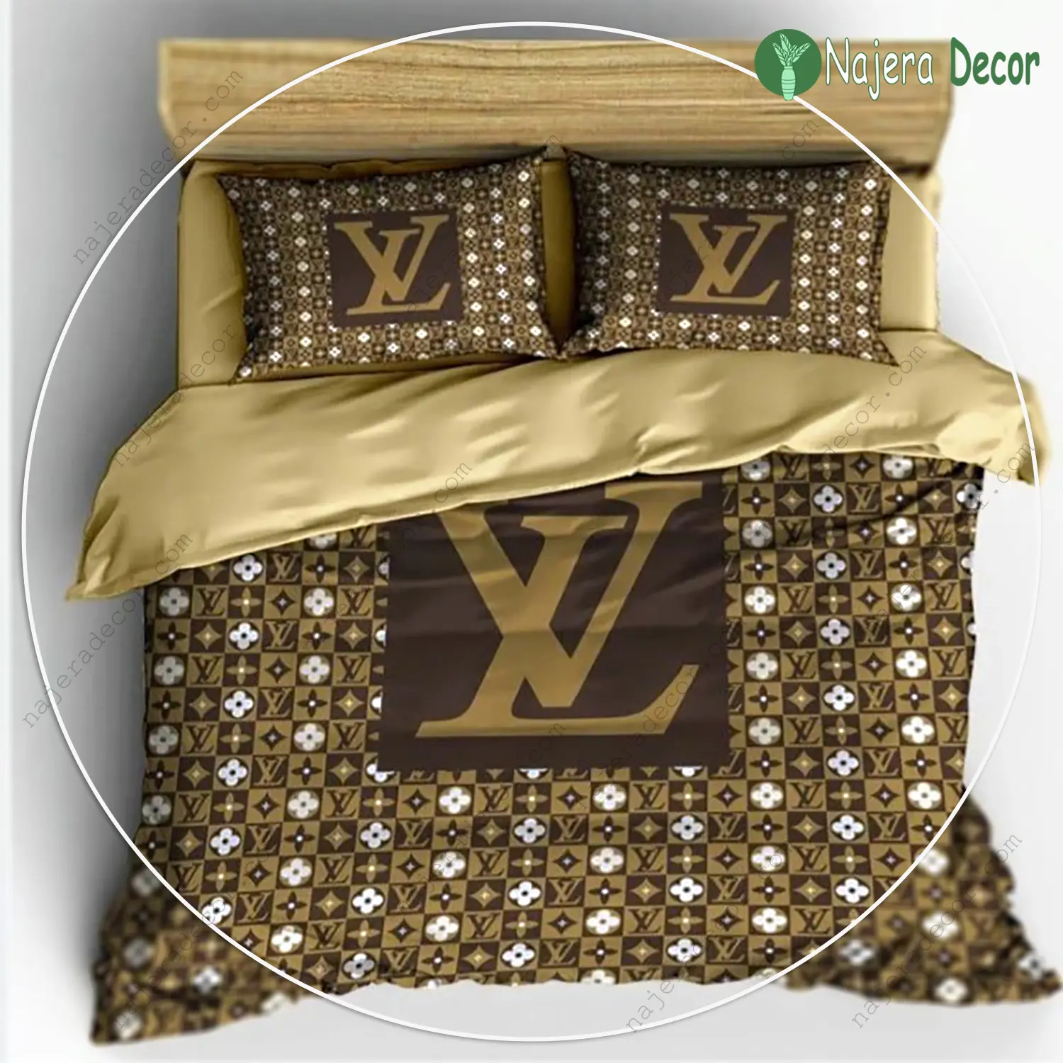 Louis vuitton amazing luxury fashion brand bedding set bedspread duvet cover set